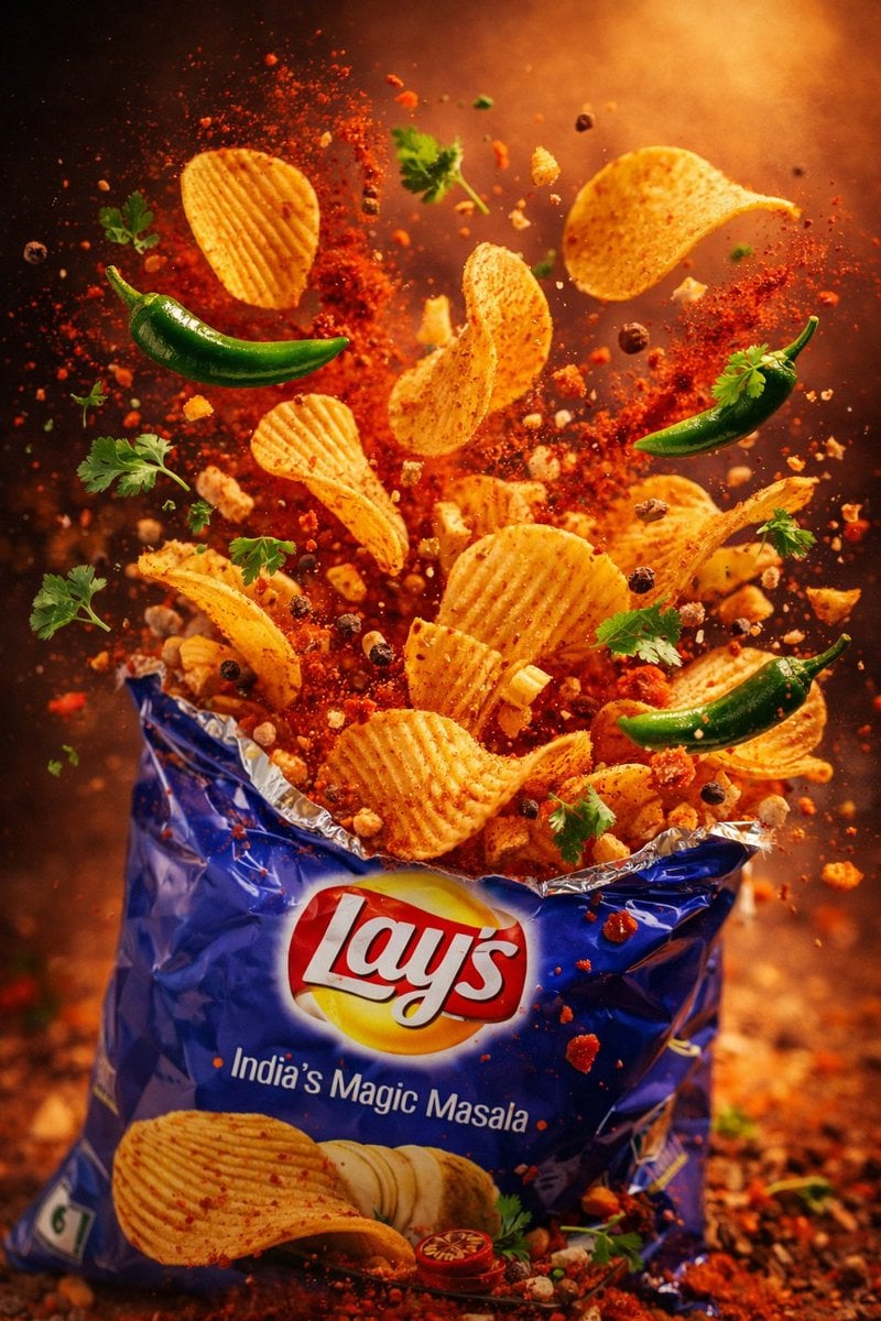 Lay's Tomato Chips Packet Explosion Ad (3)