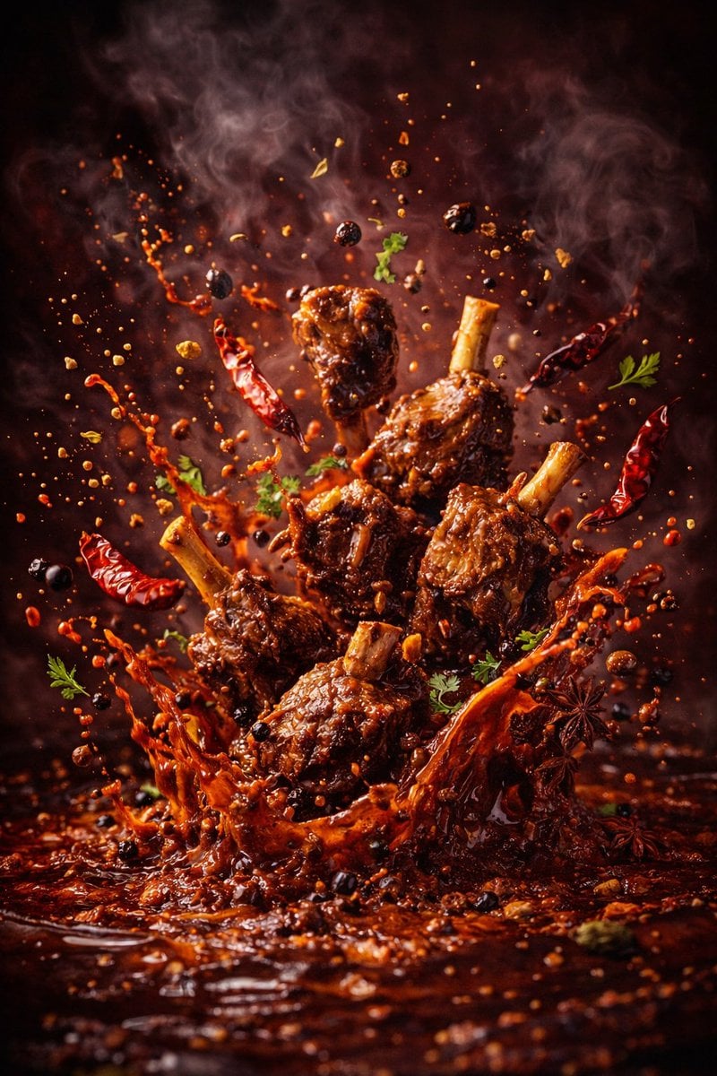 Cinematic Glazed Food Hero Shot Template (2)
