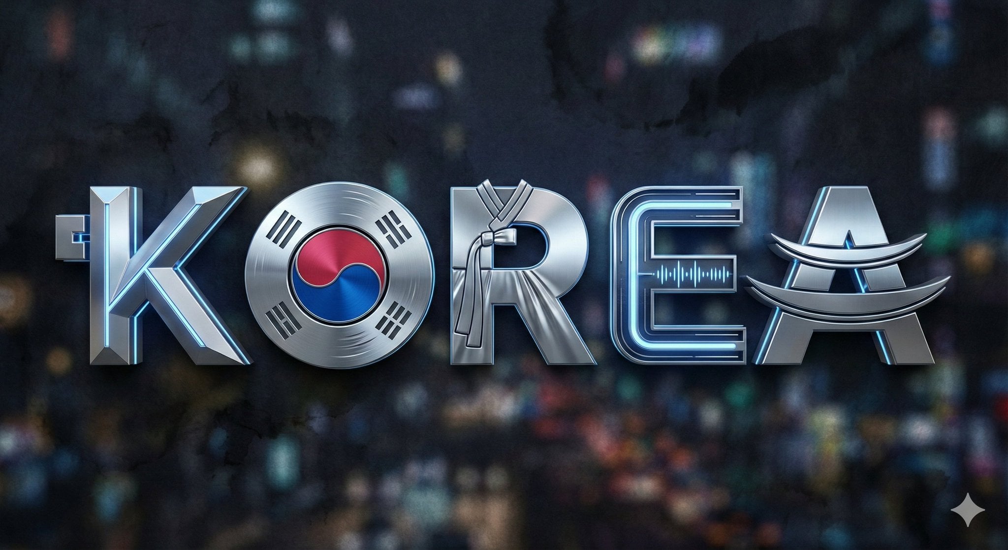 3D Metallic Country Name Typography (4)
