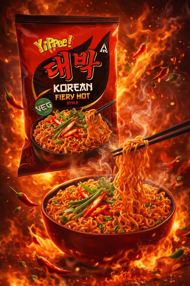 Instant Noodle Brand Food Ad Poster (4)