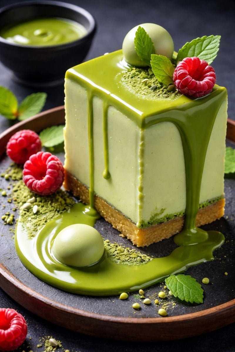Matcha & Layered Cake Slice Studio Photos (4)