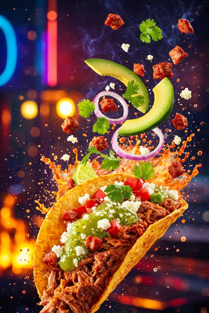 Taco & Skewer Sauce Splash Food Photos (4)