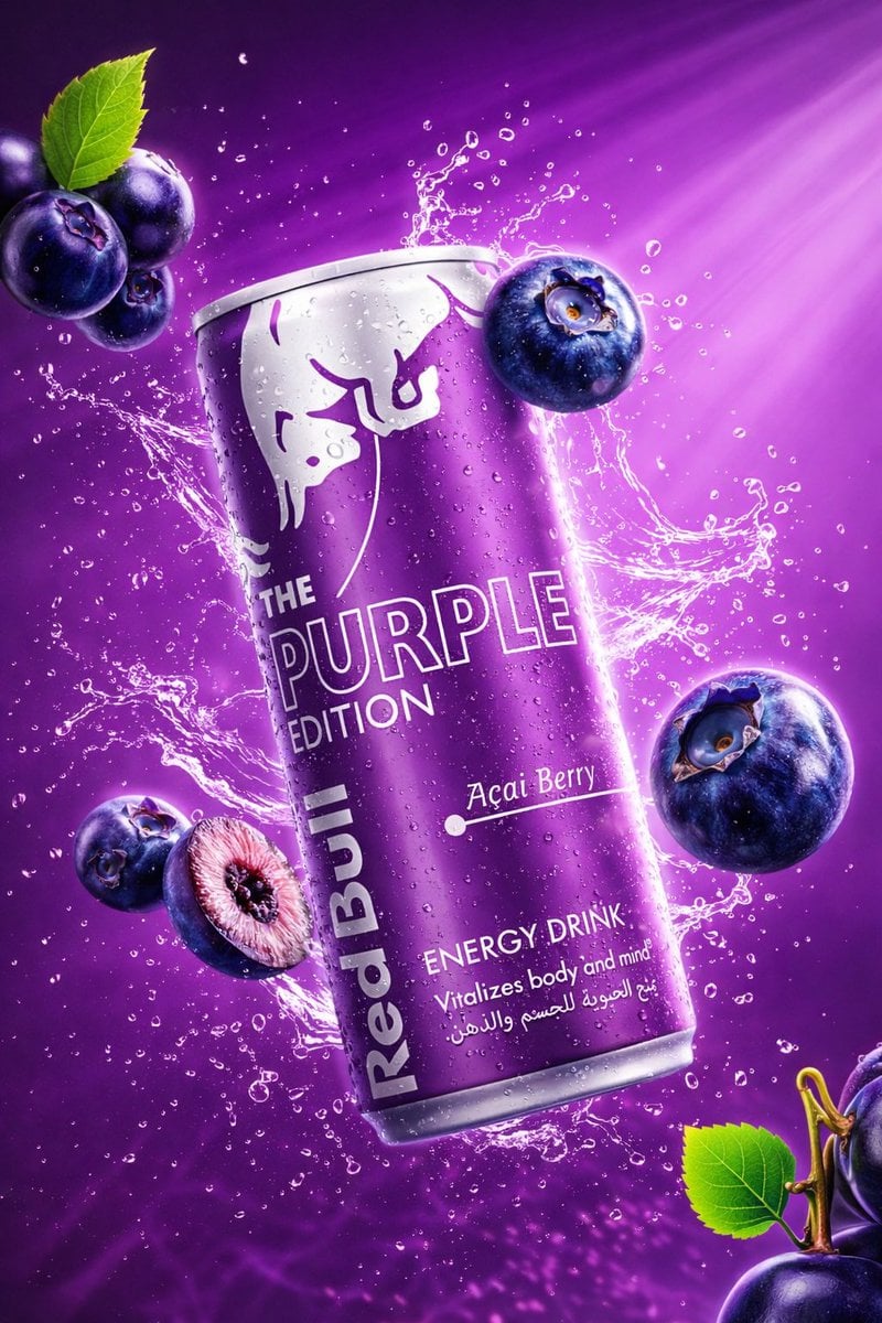 Energy Drink Cans with Fruit Splash Set (2)