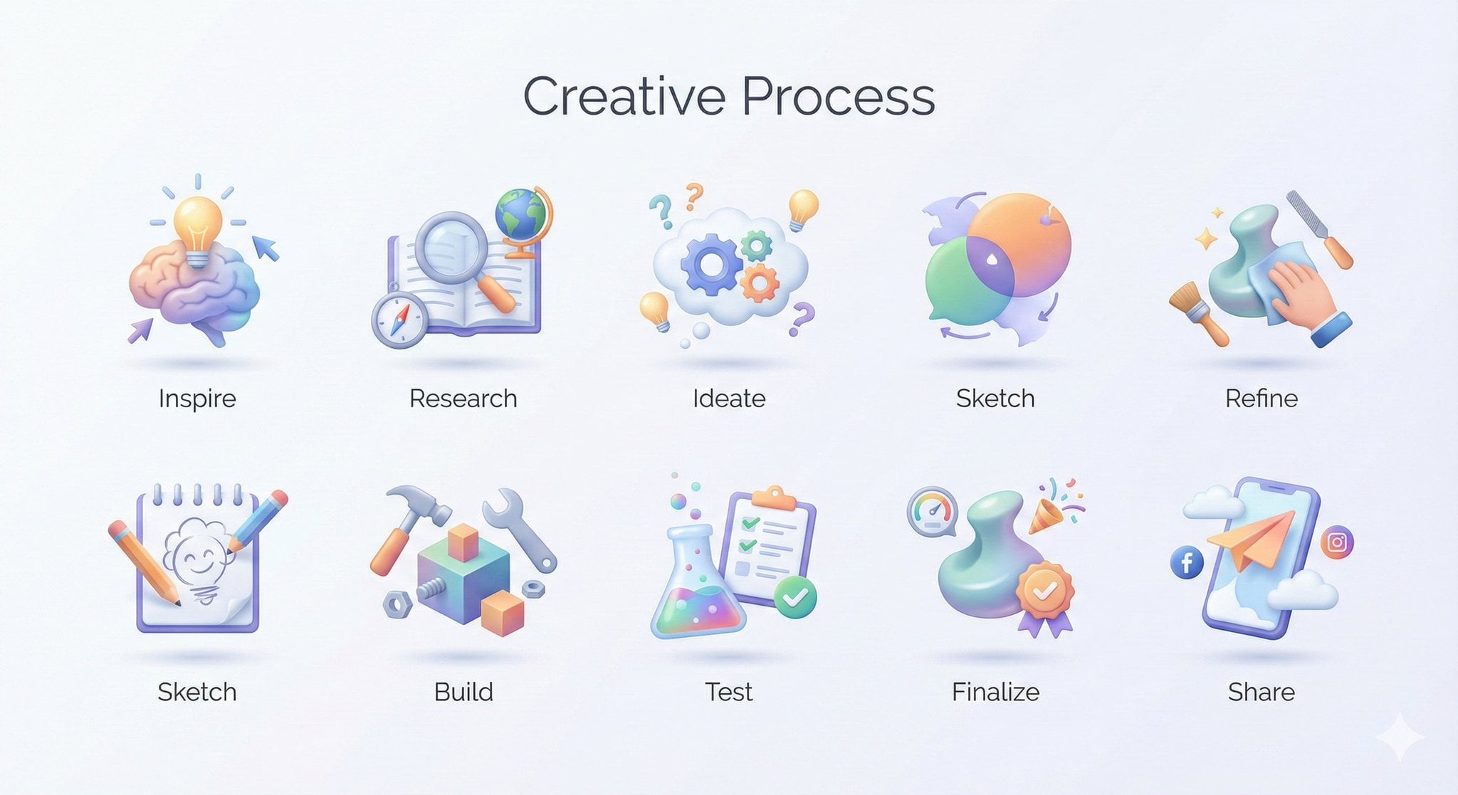 Routine Steps Icon Collection (2)