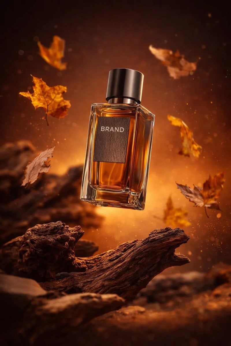 Amber Glass Perfume Bottle Luxury Shot (2)