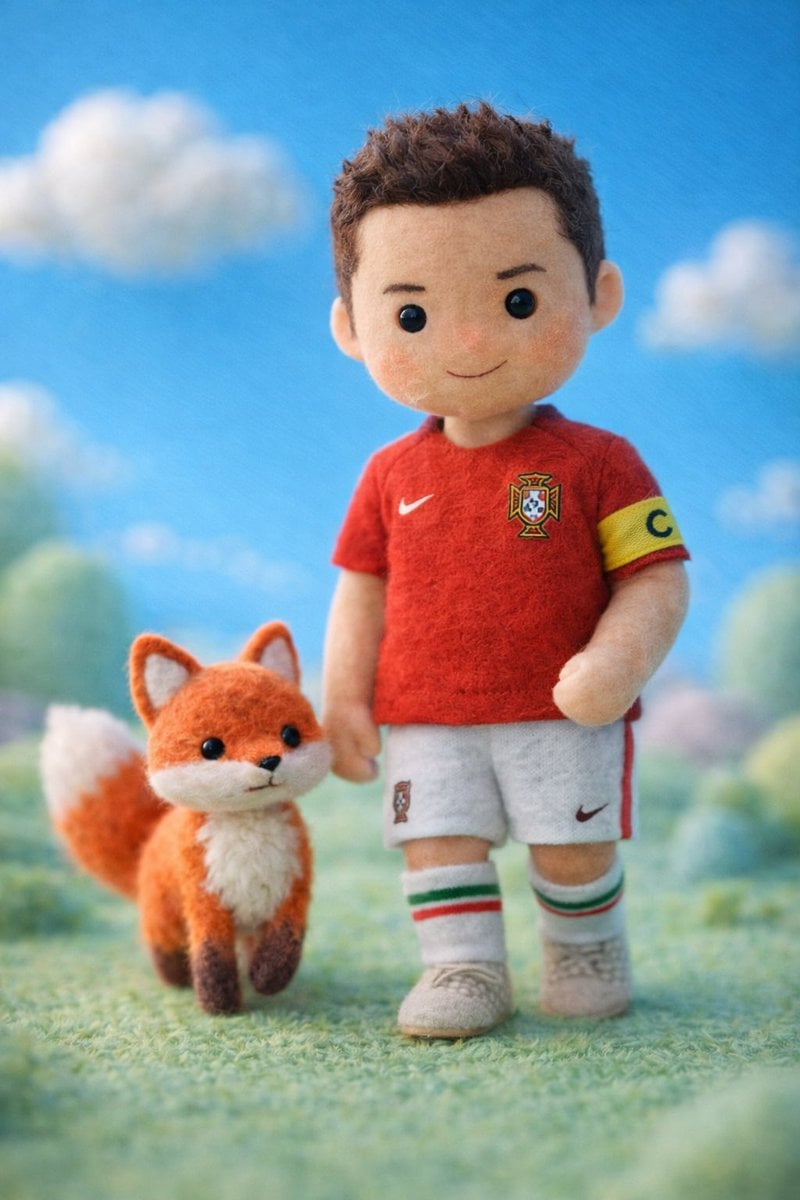 Felt Wool Doll Celebrity Miniature (2)
