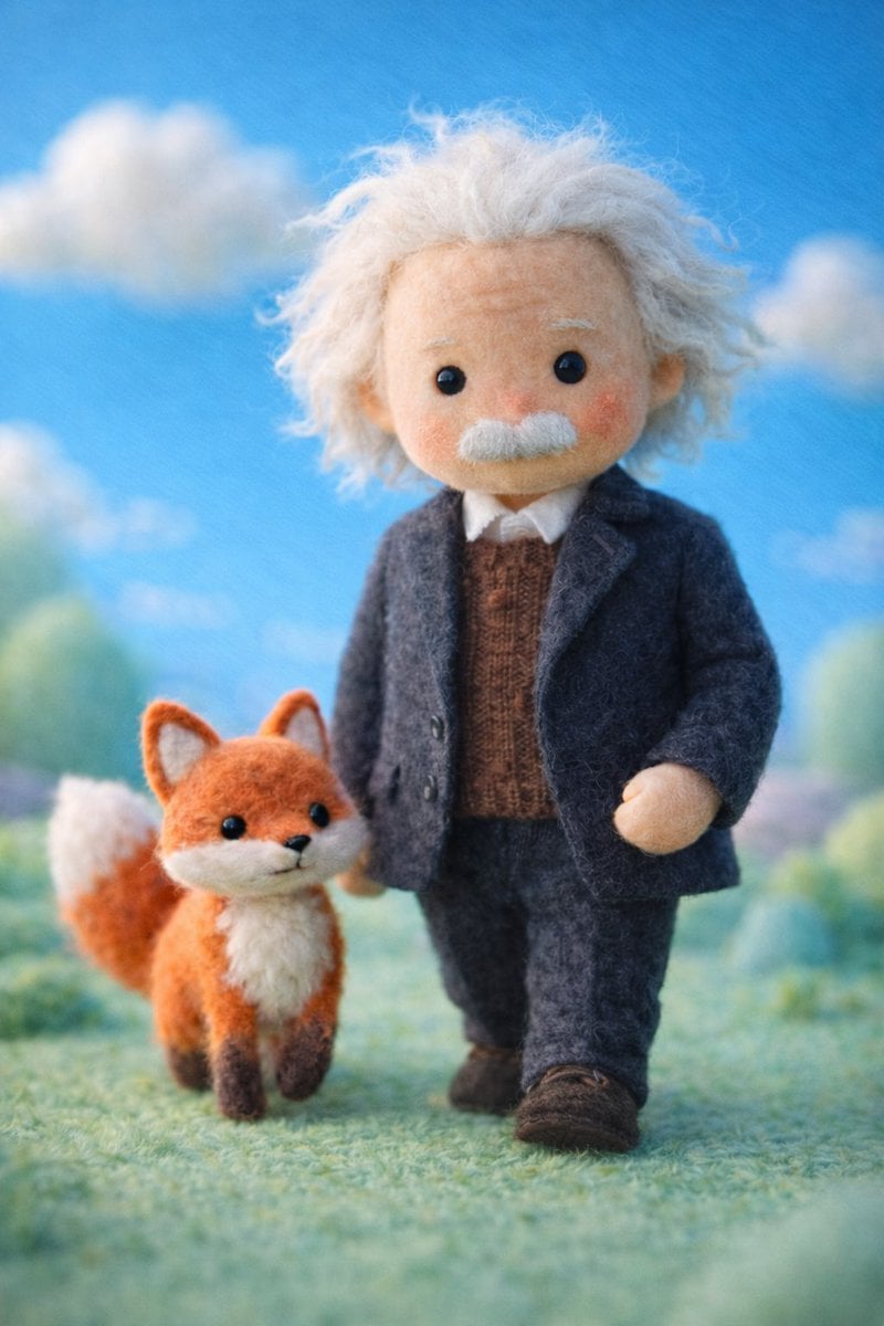 Felt Wool Doll Celebrity Miniature (3)