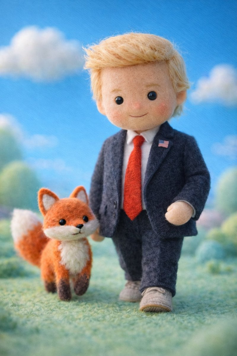 Felt Wool Doll Celebrity Miniature (4)
