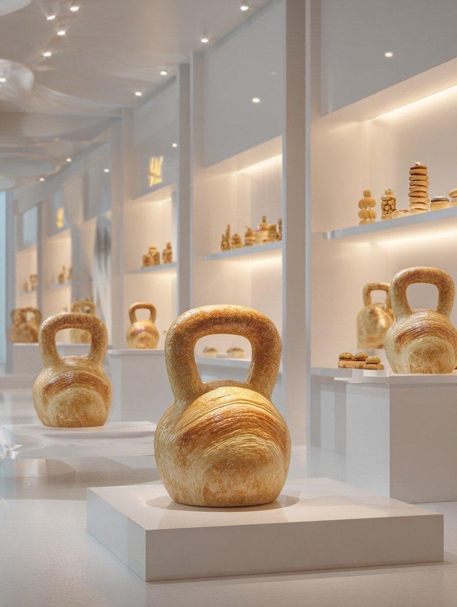 Croissant Sports Equipment Sculpture (3)