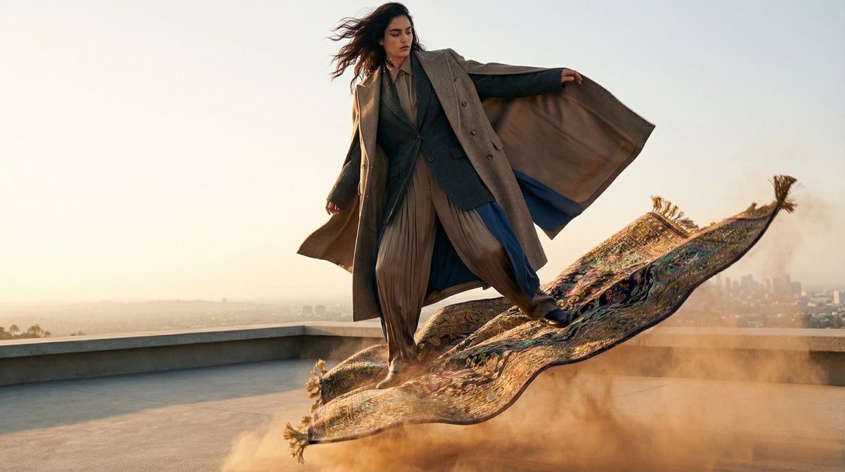 Fashion Model on Flying Magic Carpet (4)