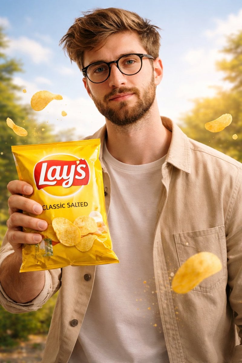 Lay's Chips Pack Cinematic Ad Template (2)