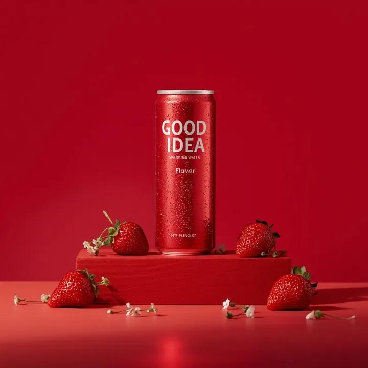 Slim Red Sparkling Water Can Shot (3)