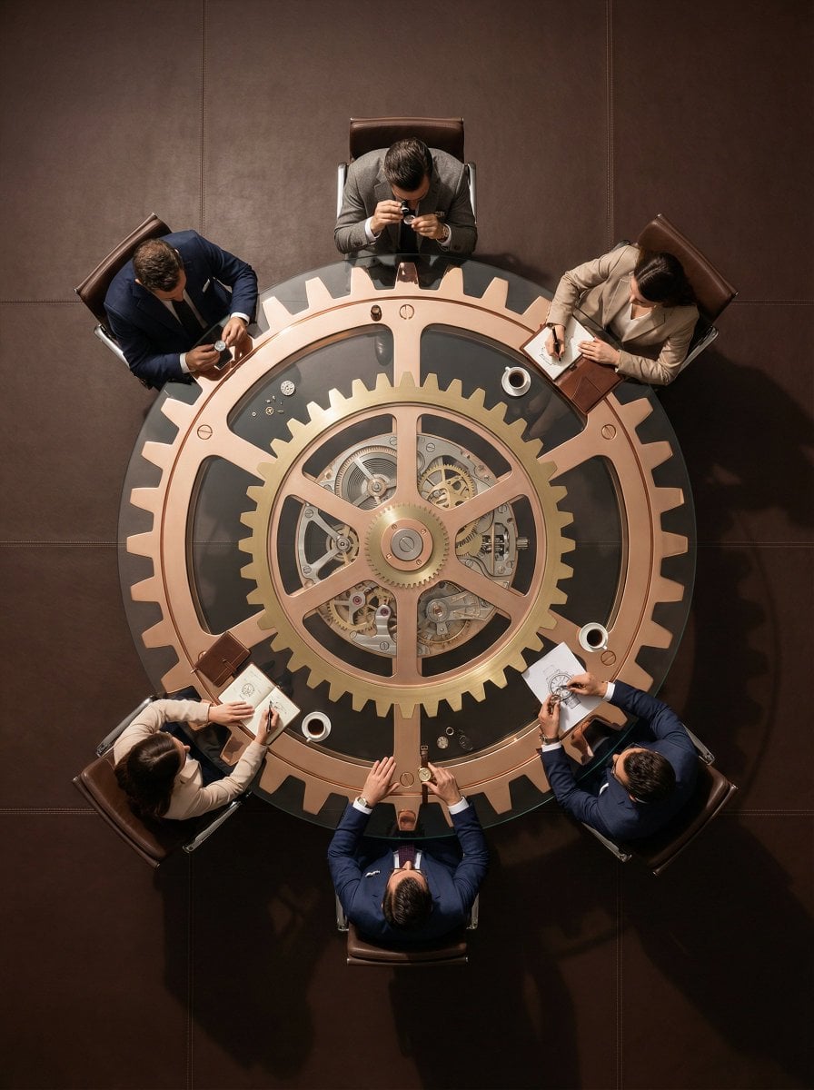 Conference Table Top-Down Flat Lay Art (4)