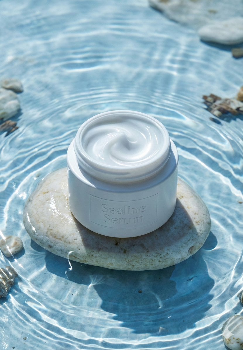 White Serum Jar Minimal Skincare Shot (2)