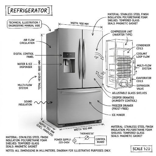 Washing Machine Technical Infographic (2)