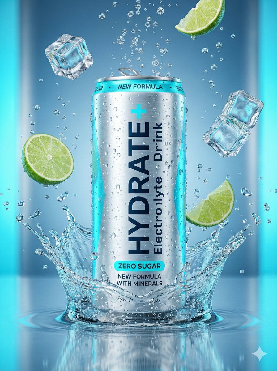 Yogurt Smoothie & Electrolyte Can Ad Set (2)