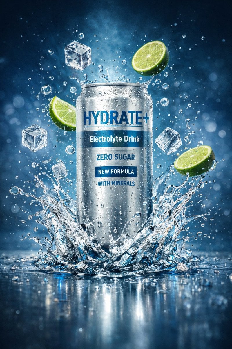 Yogurt Smoothie & Electrolyte Can Ad Set (4)