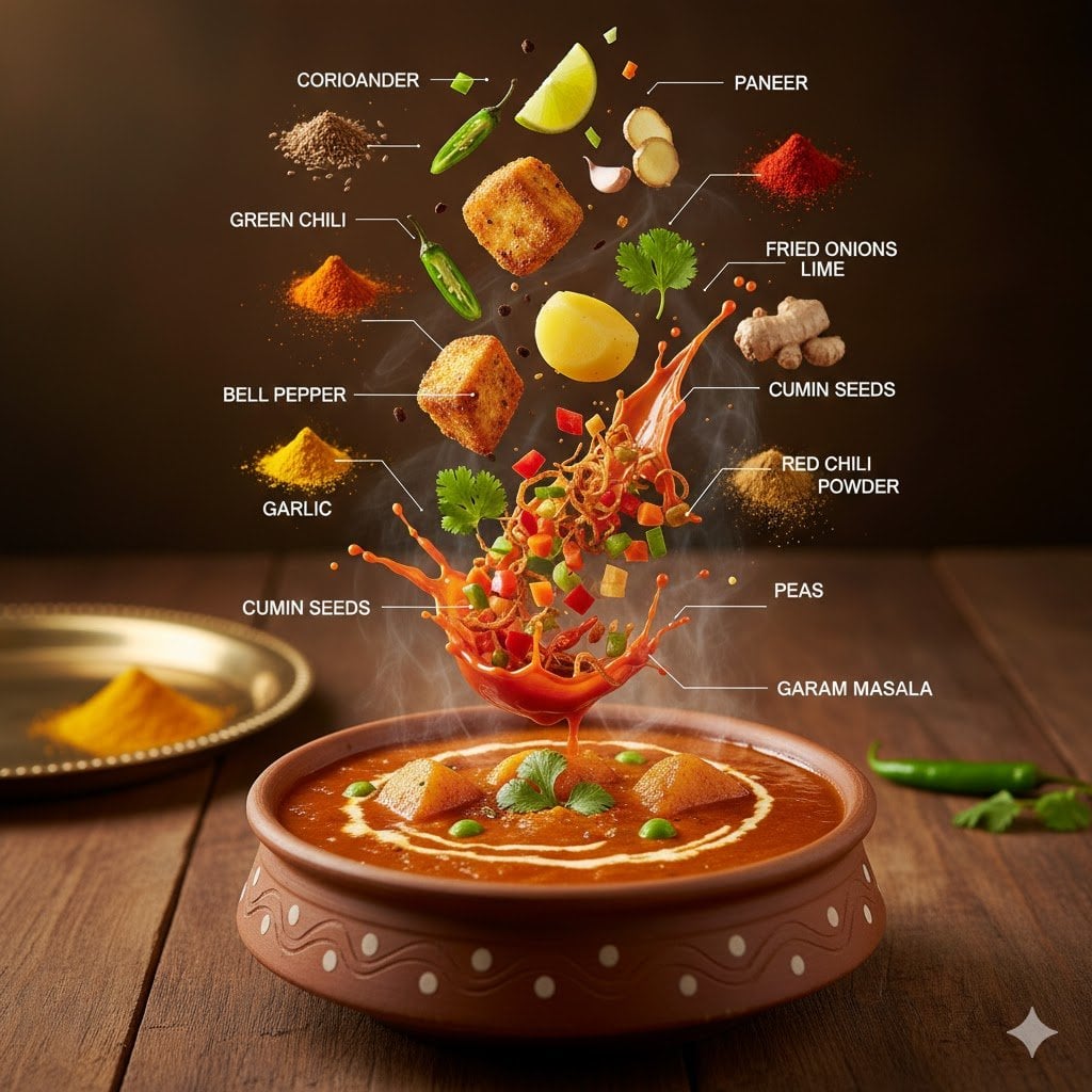 Indian Vegetarian Food Infographic (2)
