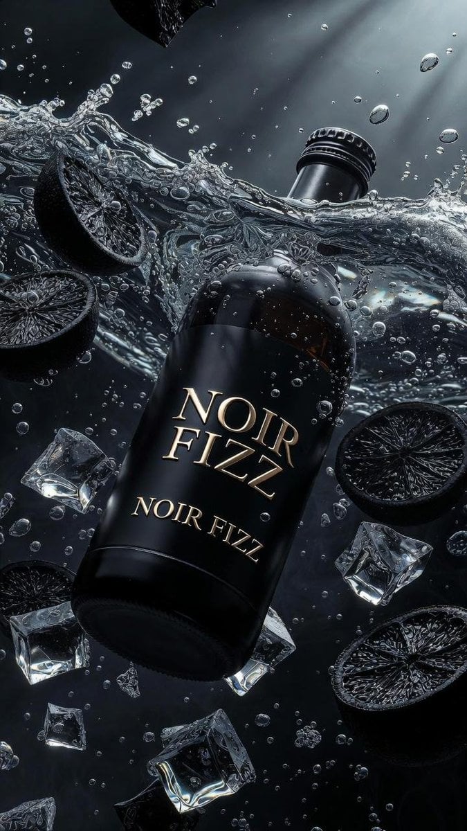 Noir Fizz Floating Soda Bottle Ad (3)