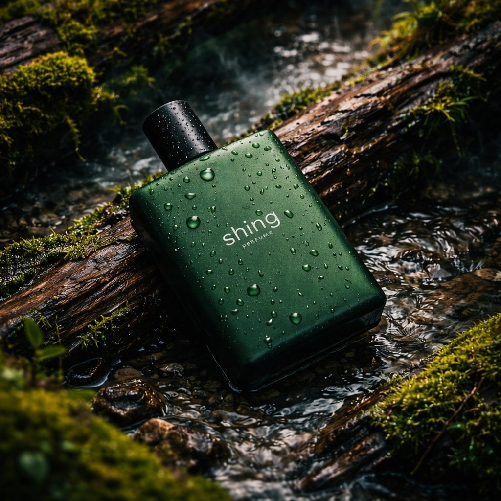 Shower Gel Bottle on Forest Floor (2)