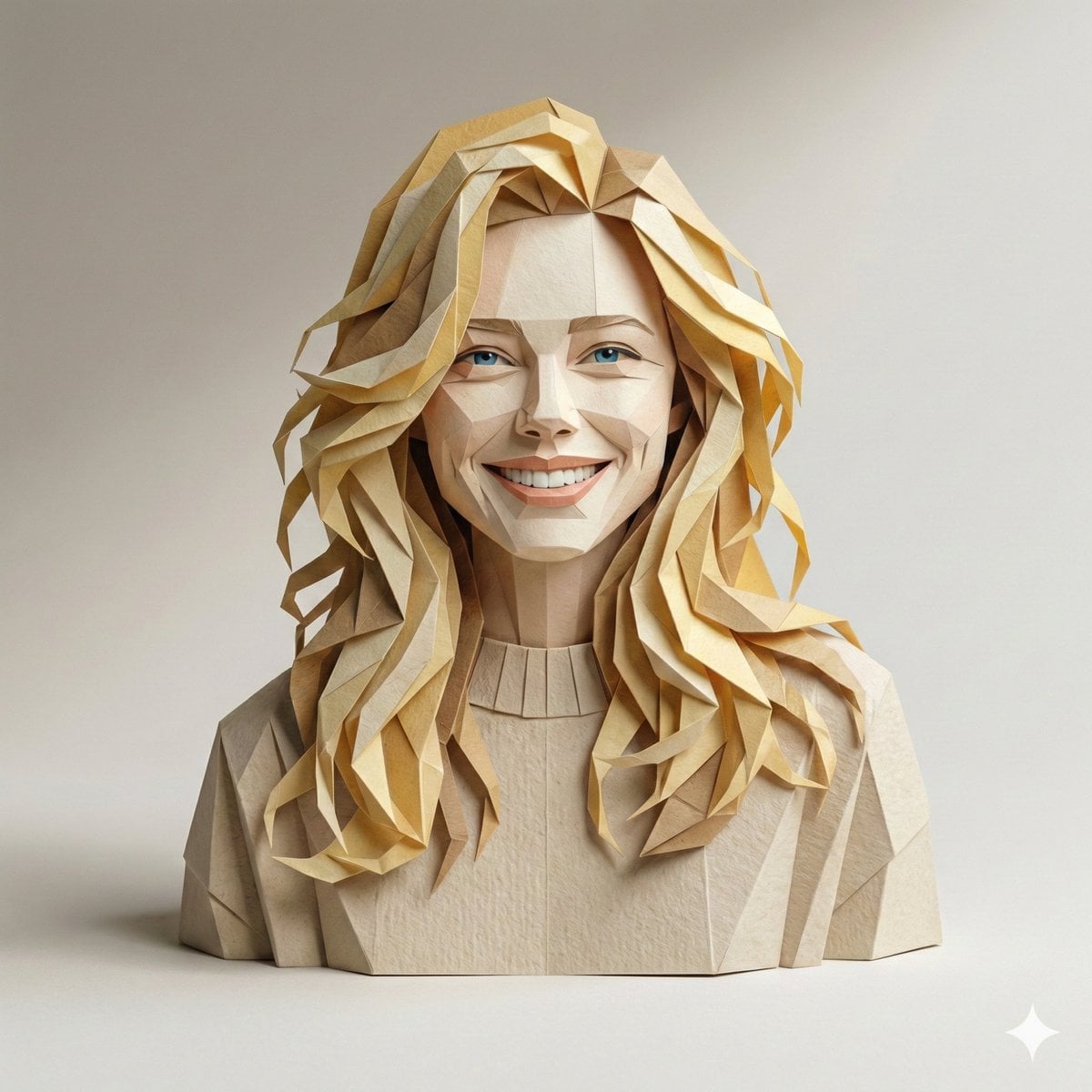 Origami Paper Person Figure Render (3)