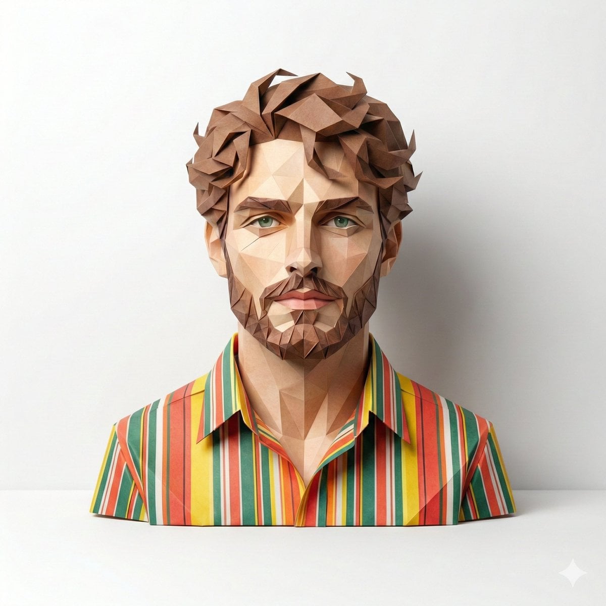 Origami Paper Person Figure Render (4)