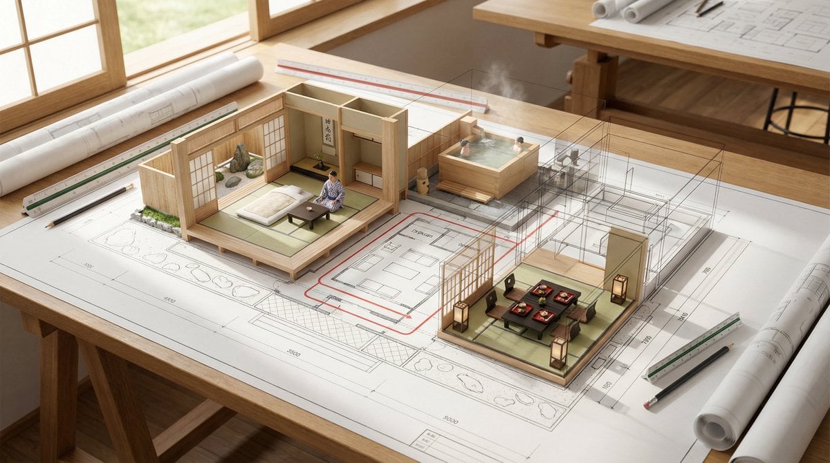 Floor Plan Rising into Living Spaces (2)