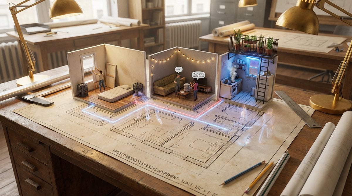 Floor Plan Rising into Living Spaces (3)