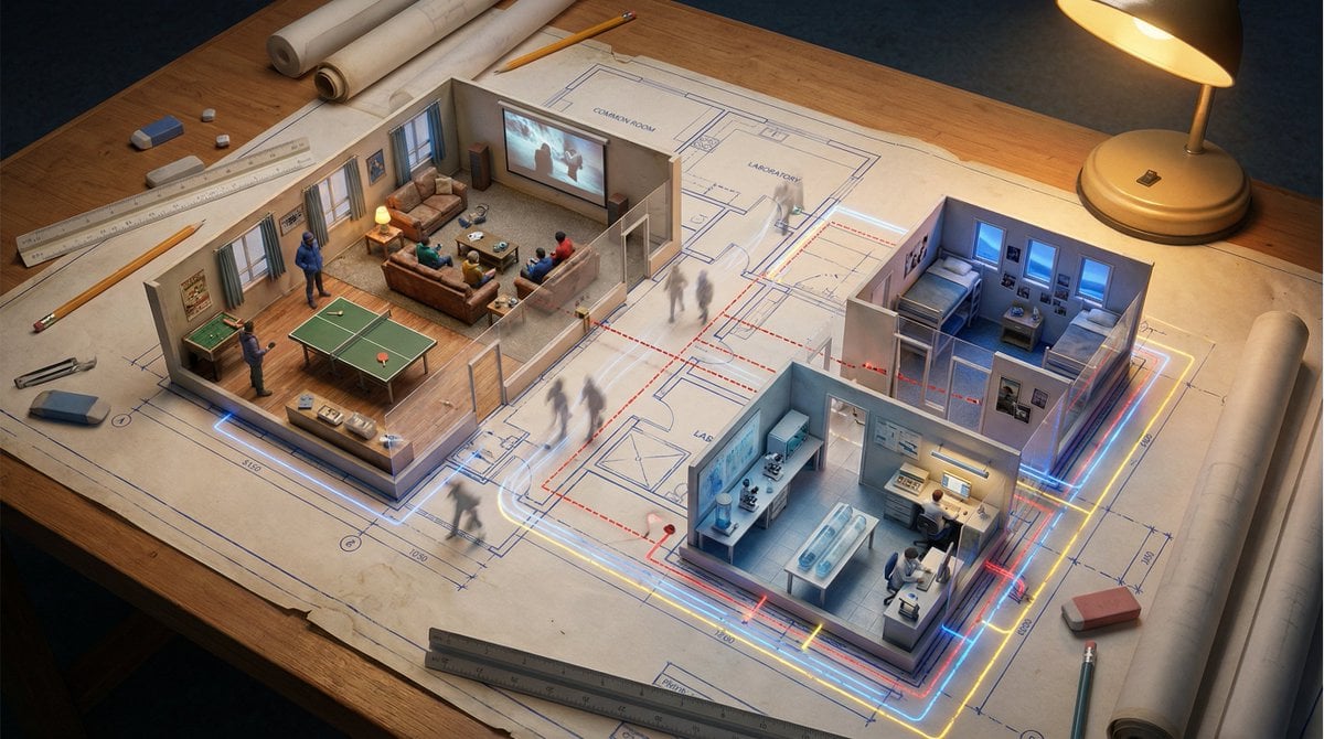 Floor Plan Rising into Living Spaces (4)