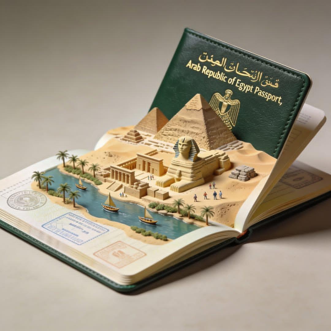 Open Passport with Rising 3D Diorama (3)