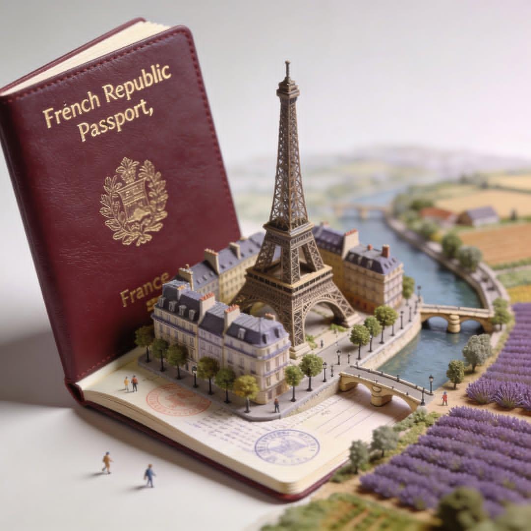 Open Passport with Rising 3D Diorama (4)