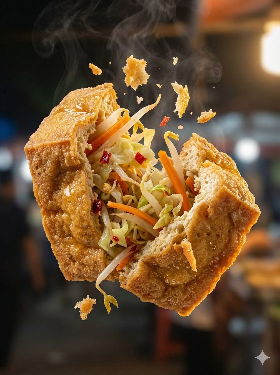 Fried Snack Breaking Apart Mid-Air (4)