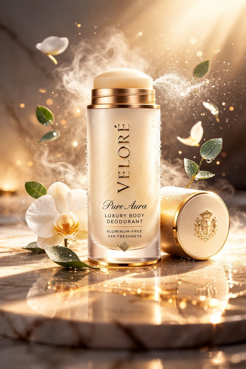 Champagne Gold Luxury Deodorant Ad Shot (2)