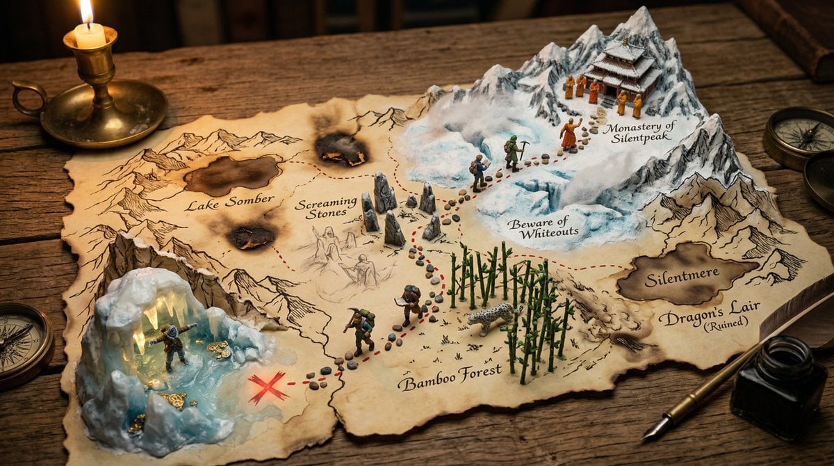Treasure Map Erupting into 3D Quest (3)
