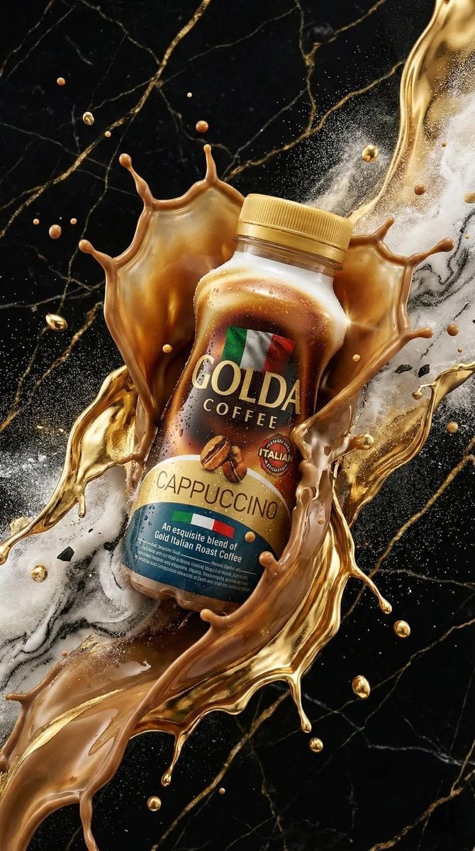 Cappuccino Bottle Premium Product Ad (2)