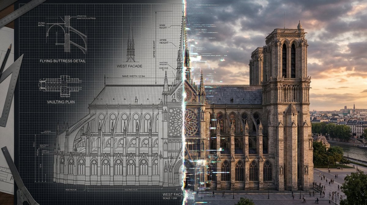 Half Blueprint, Half 3D Split Render (4)