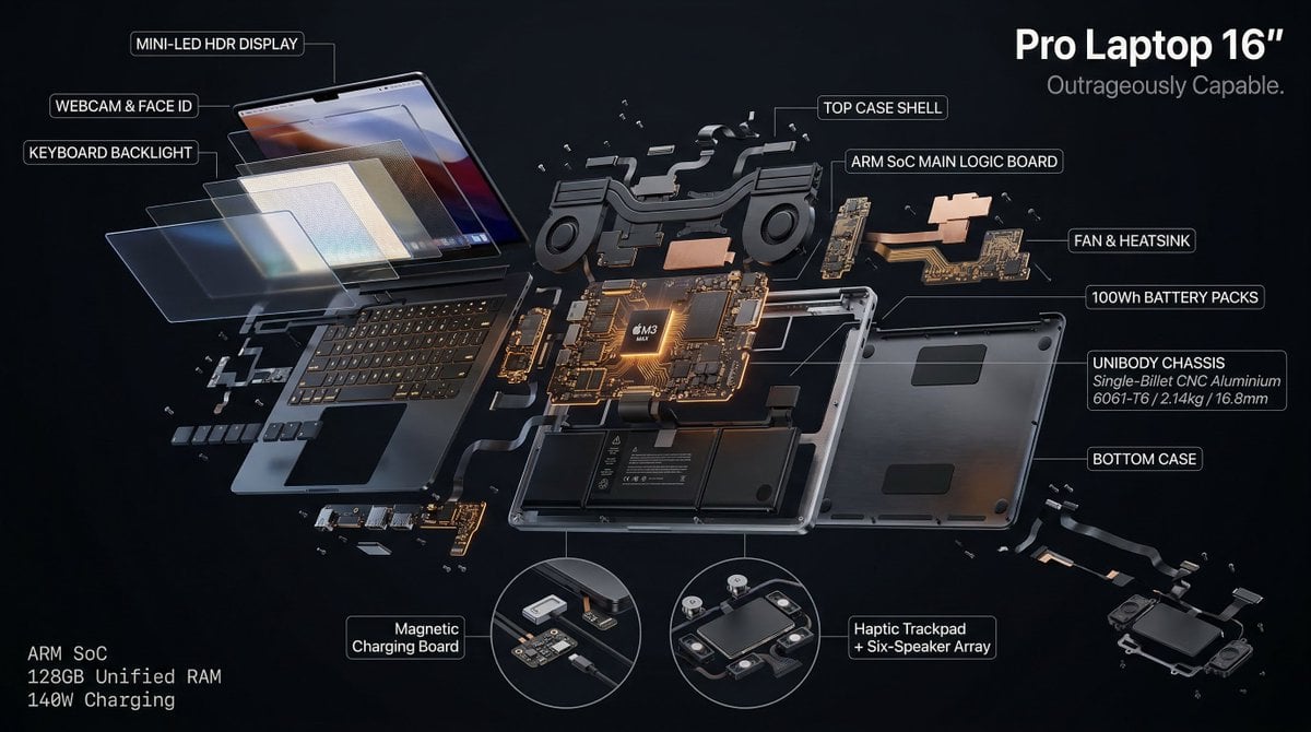 Radial Exploded View Product Render (2)