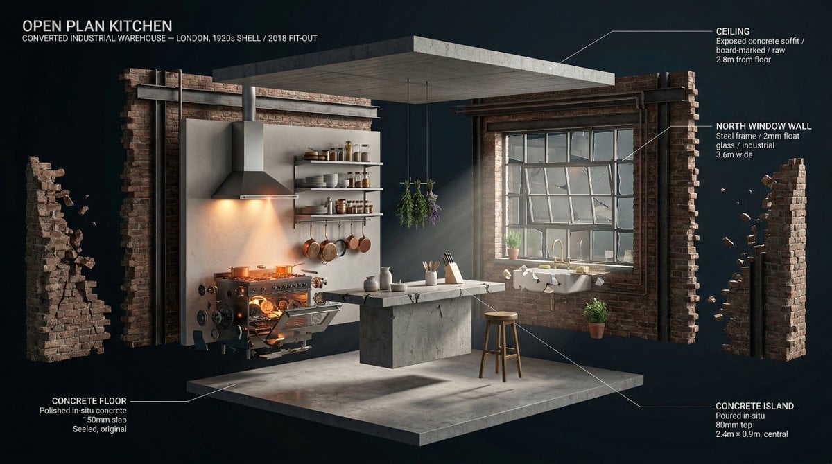Exploded 3D Room Interior Visualization (3)