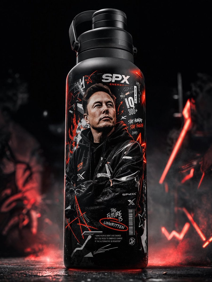 Hype-Brand Matte Black Thermal Bottle (2)
