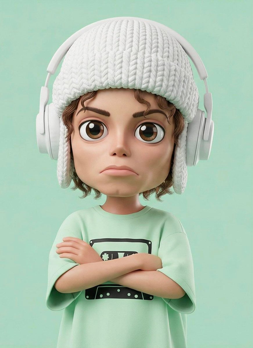 Sad Pouty 3D Cartoon Character Portrait (3)