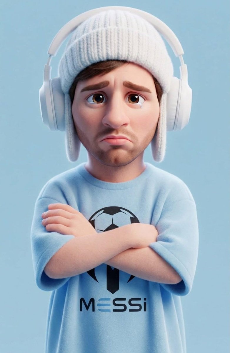 Sad Pouty 3D Cartoon Character Portrait (4)