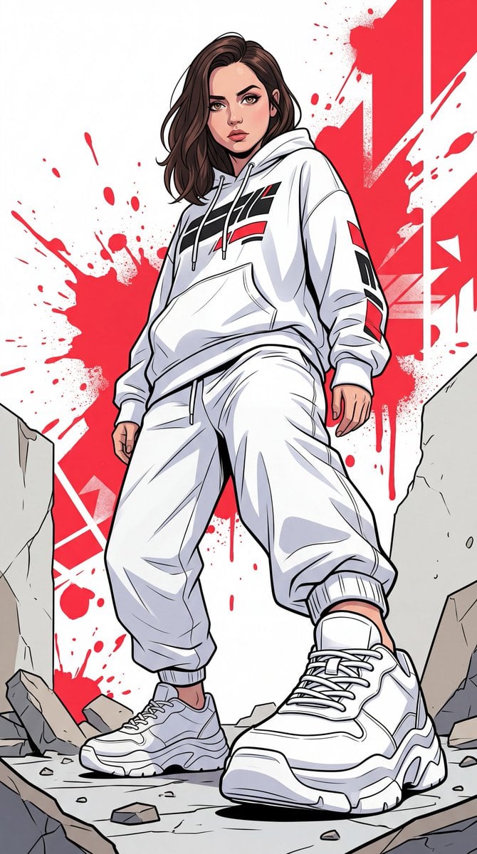 Dynamic Urban Full-Body Illustration (3)