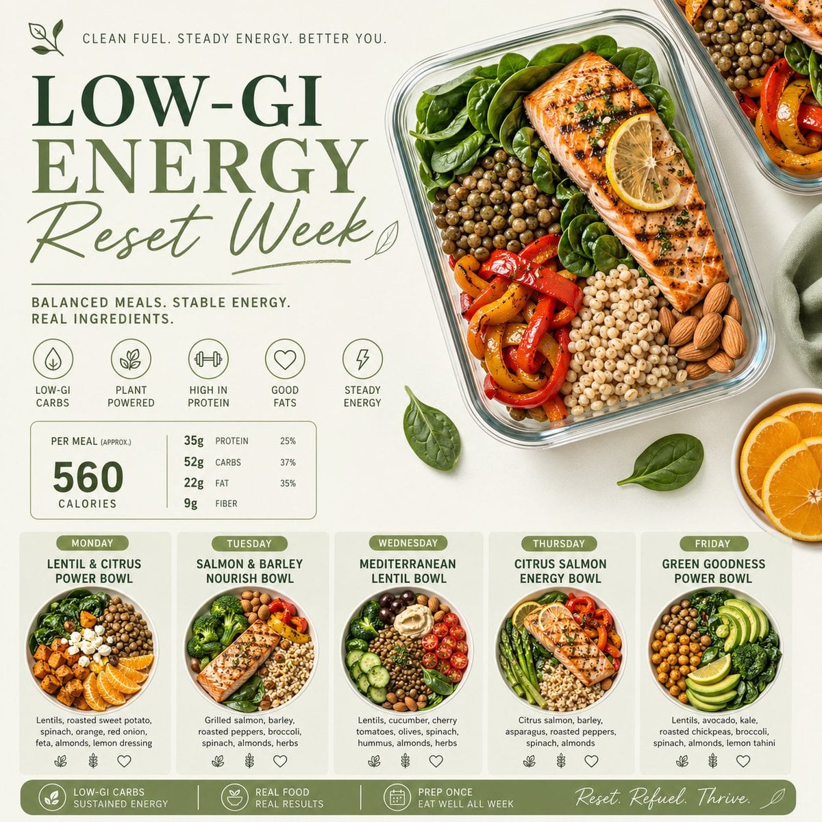 Healthy Meal Prep Plan Poster Template (4)
