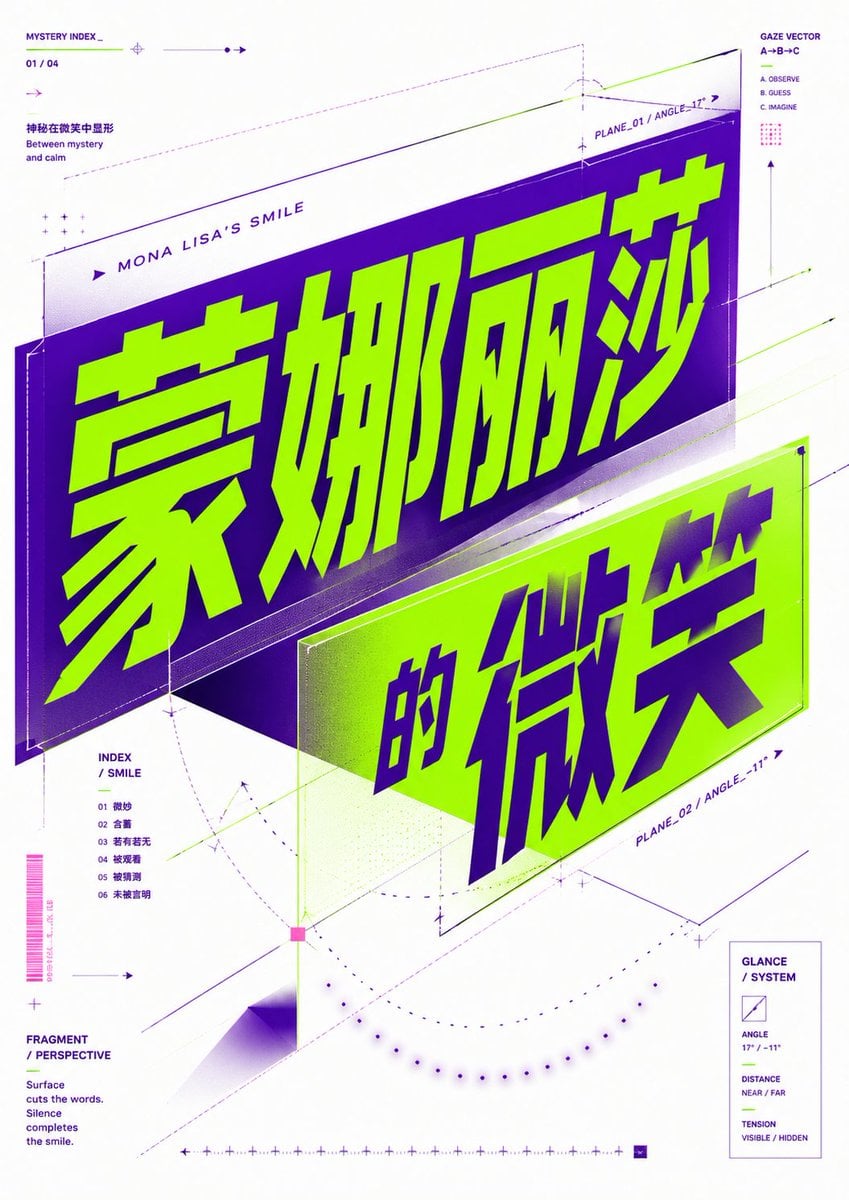 Diagonal Perspective Typography Poster (3)